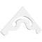 Ekena Millwork Pitch Northwest Architectural Grade PVC Gable Pediment, 36"W x 15"H x 1"P (10/12) GPP036X015X100NOR - alternate 1